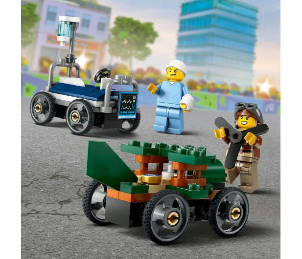 LEGO City 60459 Samolot kontra łóżko szpitalne – zestaw wyścigowy - 1298088 - zdjęcie 13
